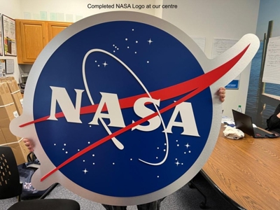 Custom Logo Fabrication - NASA Project Photo